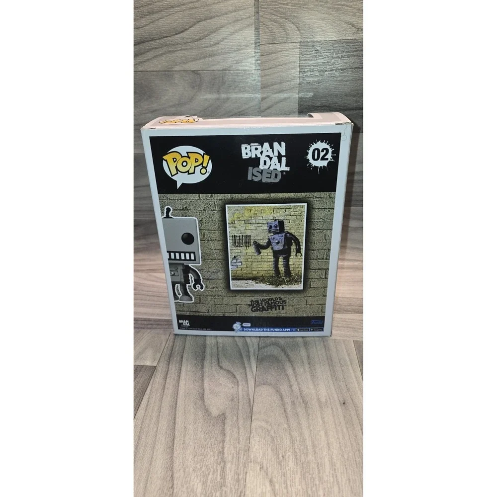 Funko Pop! Banksy Tagging Robot Brandalised Debate 02